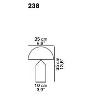 cortess_oluce_atollo_afmetingen